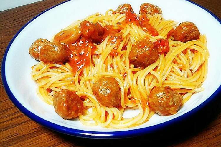 簡単ミートボールパスタ レシピ 作り方 By あんぐーりあ クックパッド