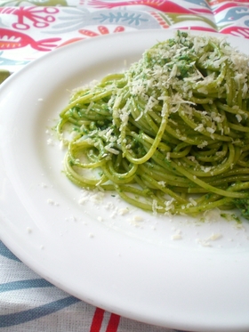 ほうれん草のクリームパスタ