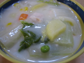 白菜のとろとろスープ