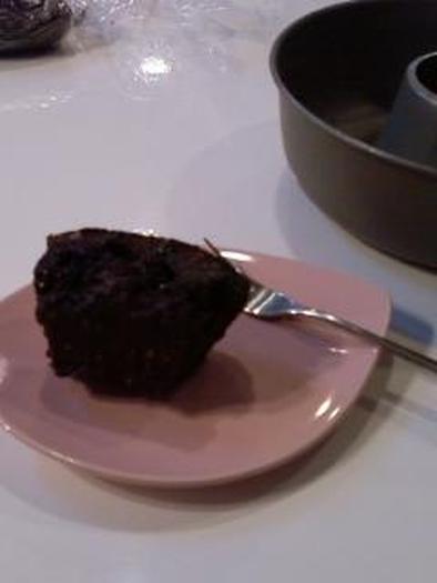 簡単ブルーベリーココアケーキの写真