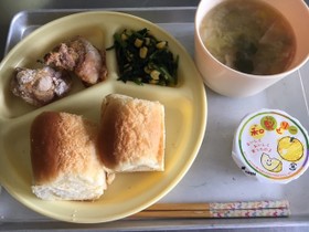 ほうれん草コーン炒め