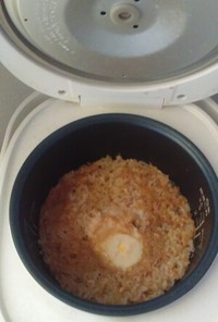 炊飯器で簡単☆ツナ缶と卵の味粥♪