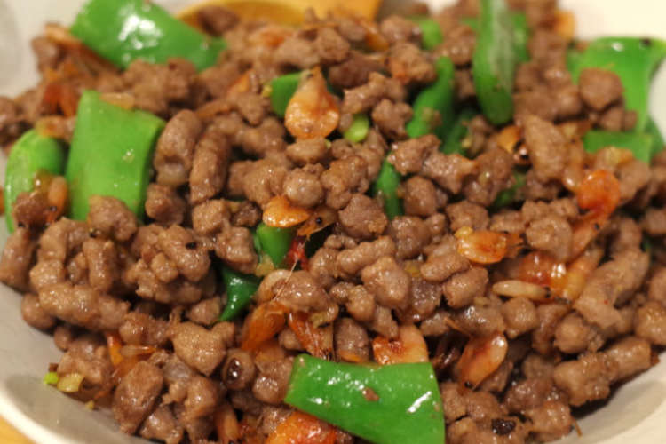 平さやいんげんと粗挽き肉の辛味炒め レシピ 作り方 By クックdad クックパッド 簡単おいしいみんなのレシピが352万品