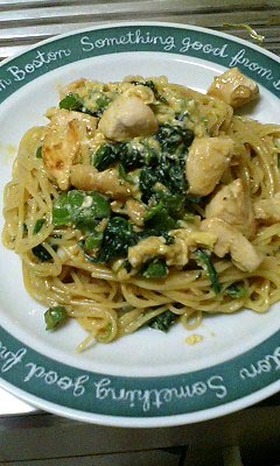 めんつゆを使った、なんちゃって和風カルボ