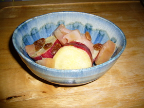 さつまいもとりんごのさっぱり煮♪
