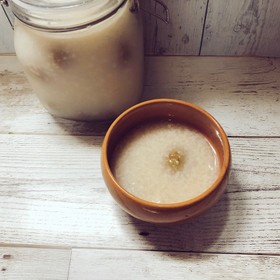 冷やしても温めてても美味しい梅甘酒