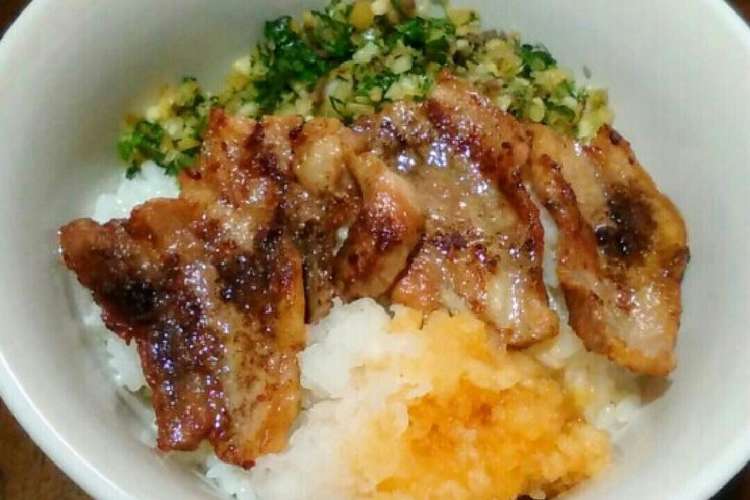 薬味で食べる おろし豚バラ丼 レシピ 作り方 By 宝美空 クックパッド 簡単おいしいみんなのレシピが349万品