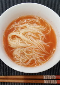 野菜ジュースの中華スープ