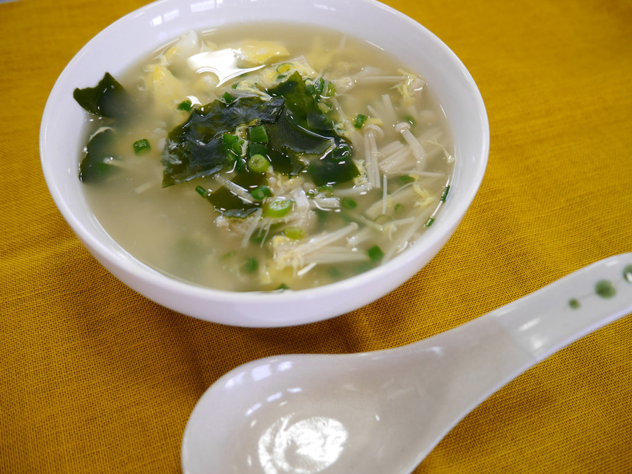 えのきと卵の生姜スープ【JA福岡市】の画像