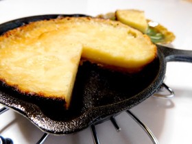 Noオーブンでスキレットチーズケーキ