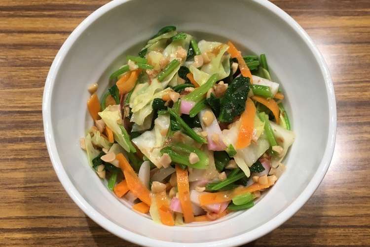 野菜の納豆和え レシピ 作り方 By ポン太165 クックパッド 簡単おいしいみんなのレシピが352万品