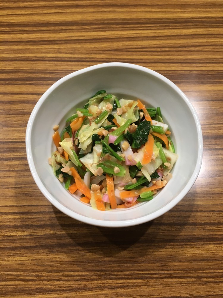 野菜の納豆和えの画像