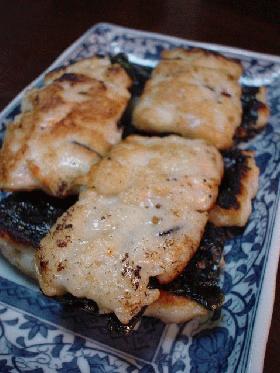お酒のおつまみ「つみれの磯辺焼き」