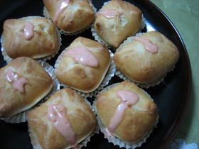 チーズ+明太子ドレッシングde 一口パン