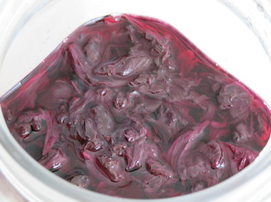 赤紫蘇 塩酢の写真