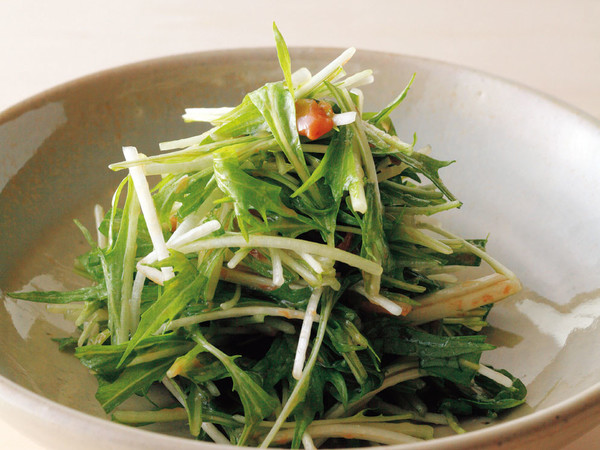 水菜の梅はちみつ和え