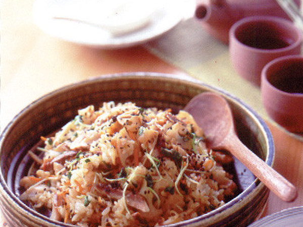 あじの干物チャーハン
