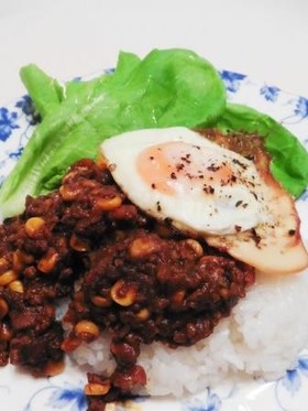 キーマ味噌カレー