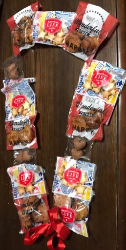 簡単可愛いお菓子リース