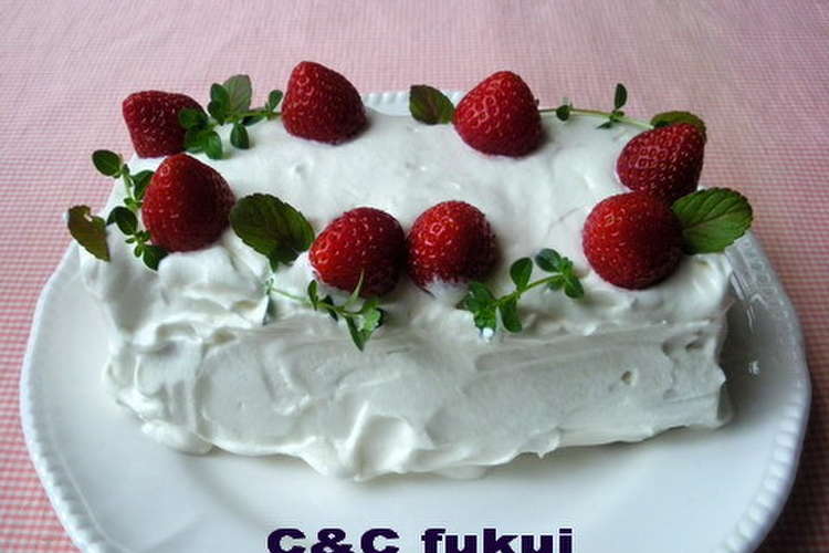 キャラメルスポンジの苺ショートケーキ レシピ 作り方 By Ccfukui クックパッド