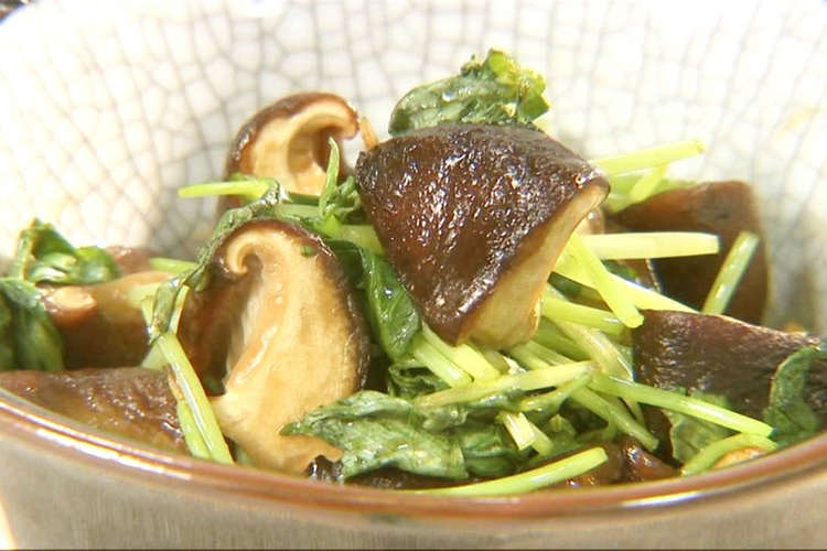 生しいたけと三つ葉の和え物 レシピ 作り方 By 阿波ふうど 徳島県 クックパッド