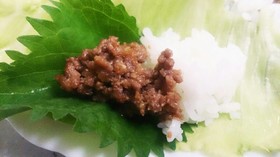 豚☆ひき肉味噌☆手巻きレタス包み