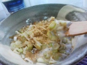 とろ~り白玉ネギ醤油