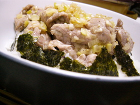 ❀ネギ塩味で頂く豚丼❀