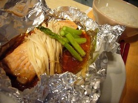 鮭のホイル焼き