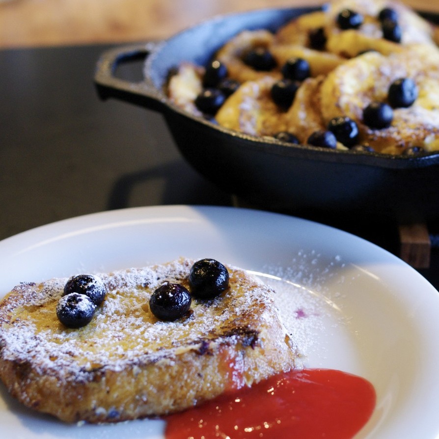 本格フレンチトースト、プラムソース添え by アルファー 【クックパッド】 簡単おいしいみんなのレシピが394万品