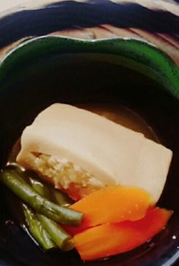 高野豆腐とかにすり身詰め煮物