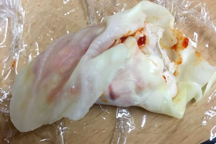簡単 レンジで鶏胸肉のキャベツ巻き レシピ 作り方 By ヤマアユミ クックパッド 簡単おいしいみんなのレシピが360万品