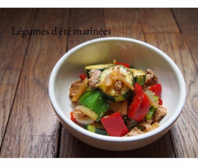 作り置き可◎夏野菜とツナの中華風マリネの写真