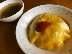 ノンオイル♪オムライス風とタマゴスープ風