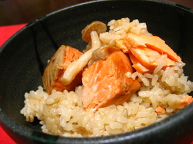鮭の洋風炊き込みご飯