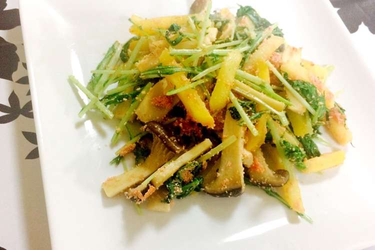 余った冷凍ポテトとエリンギ水菜の明太炒め レシピ 作り方 By たかえりっちょ クックパッド 簡単おいしいみんなのレシピが374万品