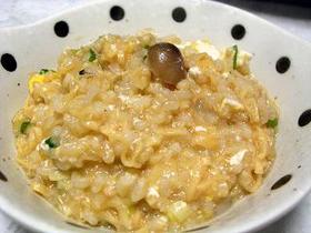 お鍋のシメに。チキンラーメンおじや☆