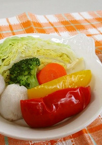ベジ♪野菜の甘みキラリ☆蒸し野菜