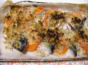 サバの香草パン粉焼き♪