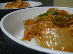*まろやか豚キム丼*
