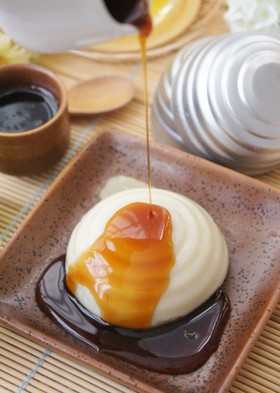 豆乳葛プリン黒蜜ソース