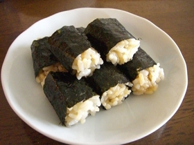 バター醤油海苔巻きご飯