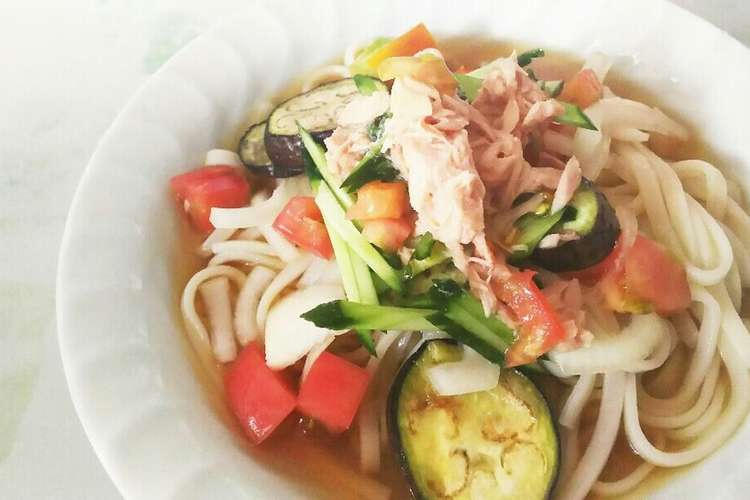 夏野菜のぶっかけうどん レシピ 作り方 By Jellyjam クックパッド 簡単おいしいみんなのレシピが352万品