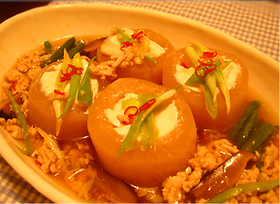 大根の煮物トロ~ンあんかけ男前豆腐入り☆