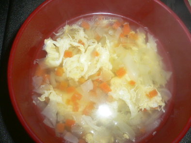 風邪ひきさんへのスープの写真
