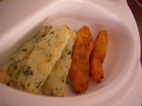 おやき的な・・・離乳食です。