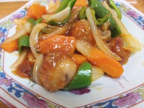 簡単!あまった唐揚げで作る酢鶏