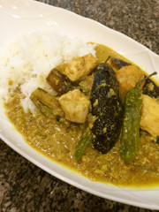 クセになる♪グリーンカレーの写真