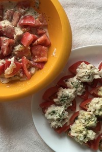 トマトのオードブル風&サラダ