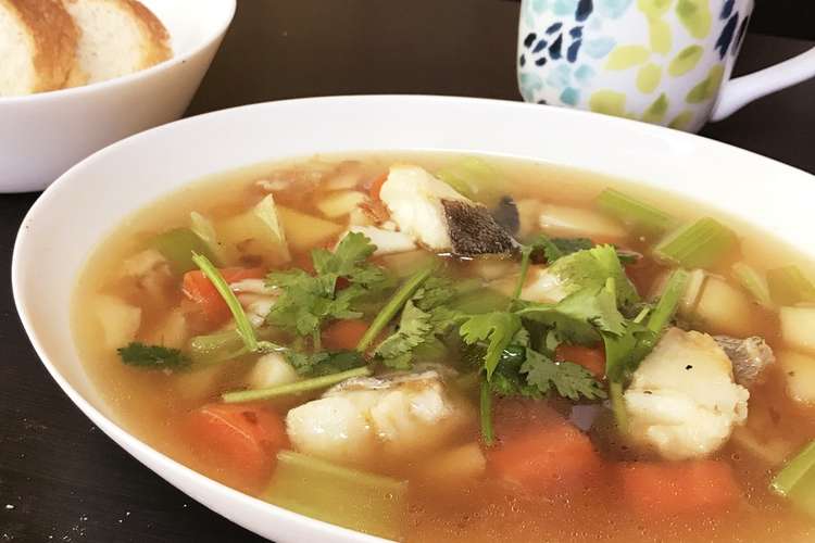 タラと野菜の生姜スープ パクチー添え レシピ 作り方 By なおあき1981 クックパッド 簡単おいしいみんなのレシピが361万品